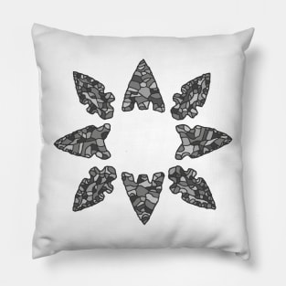 Circle of Projectile Points Pillow