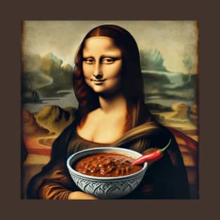 Mona Lisa's Chili Delight Tee - National Chili Day Special T-Shirt