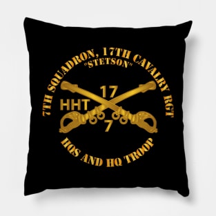 7th Sqn 17th Cavalry Regiment - HHT - Stetson Pillow