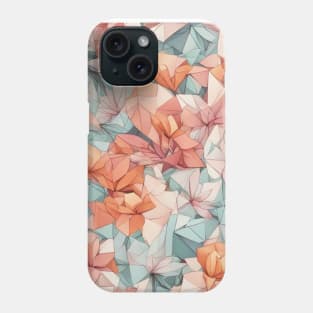 Origami Flower Pattern Phone Case