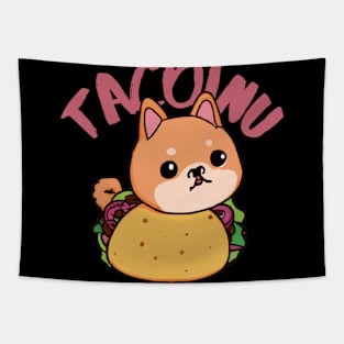 TacoInu, Cute Kawaii Shiba Inu Taco Tapestry