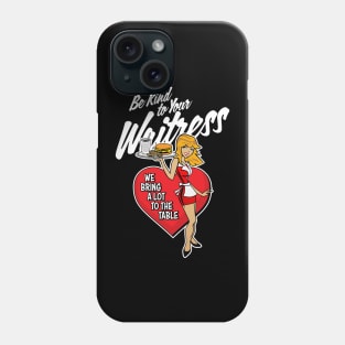 Waitress - We Bring A Lot To The Table Cute Cartoon Design Phone Case