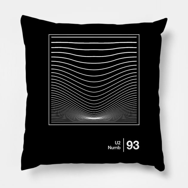 Numb U2 / Minimalist Graphic Design Fan Artwork Pillow by saudade