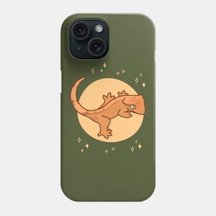 Flame Crested Gecko - Yellow Tiger Phone Case