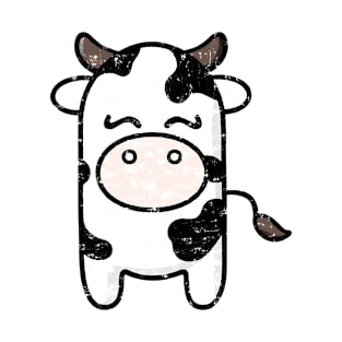 Minimalistic Cow in Kawaii Style T-Shirt