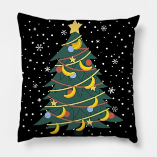 Banana Merry Christmas Pillow