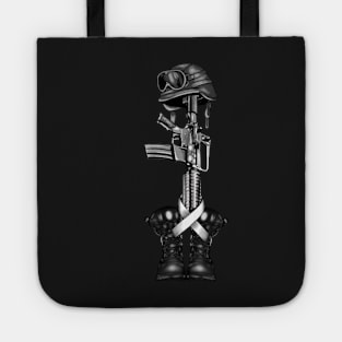 Soldier Memorial Statue Tote