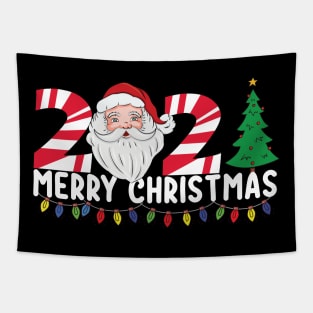 Matching Family Christmas 2021 Santa Tree Tapestry