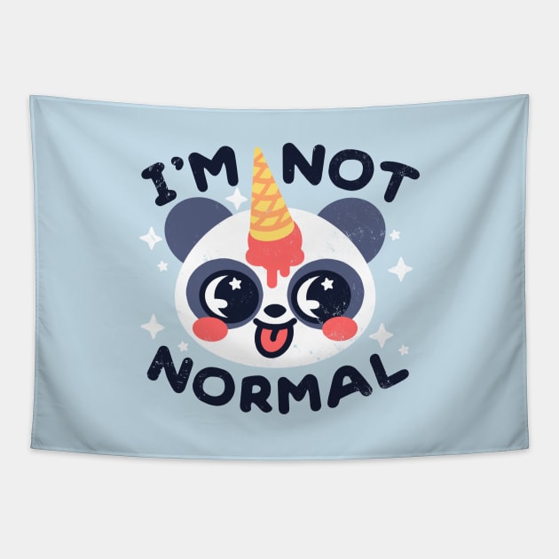 Pandacorn not normal Tapestry by NemiMakeit