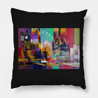 Spain City Skyline Bullbos Taurus 0487 Pillow