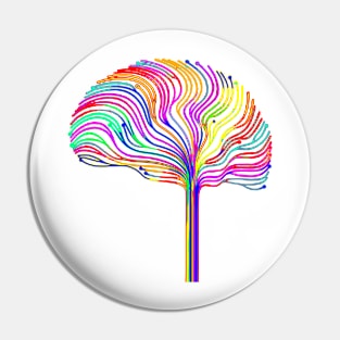 Creative brain Pin