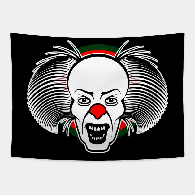 Bad Clown is Angry Tapestry by MonkeyBusiness