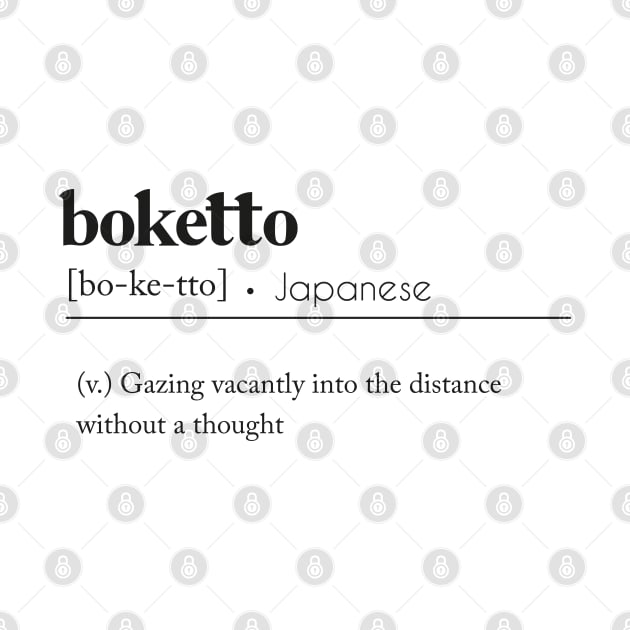 Boketto Definition by jellytalk