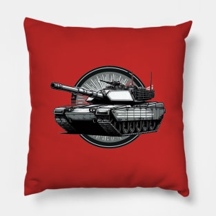 American M1 Abrams Tank: Military Art Pillow