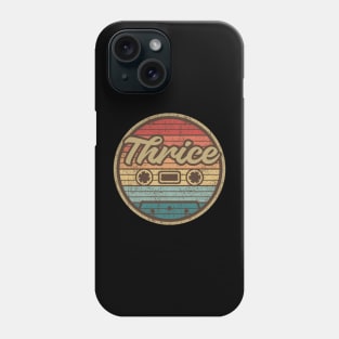 thrice cassette retro circle Phone Case