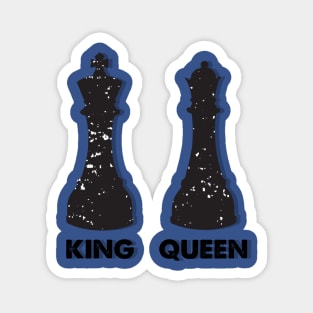 King & Queen Chess figures Magnet