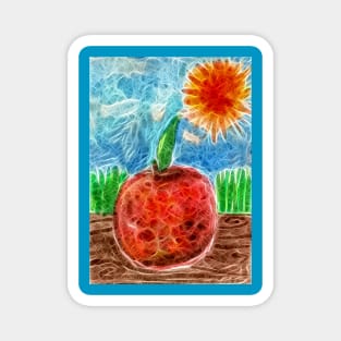 Sunny Apple Magnet