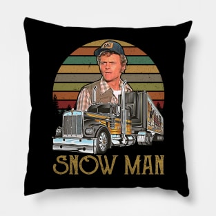 Vintage Snow Man Day Gift For Men Women Pillow