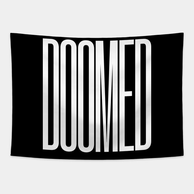 doomed bold logo Tapestry by lkn