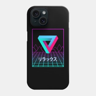 Penrose Triangle Retro Relax Vaporwave Aesthetic Phone Case