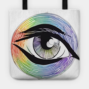 Color Spectrum Eye Artwork No. 549 Tote