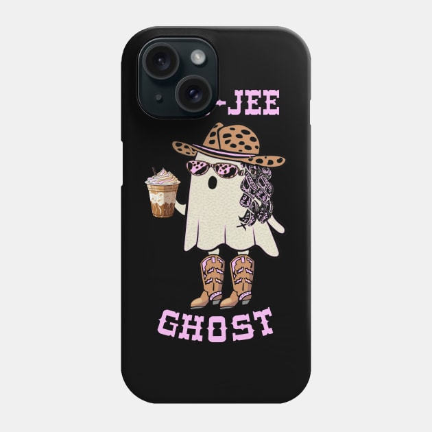 Western Boo-jee Ghost Cowgirl With Funny Halloween Phone Case by tamdevo1