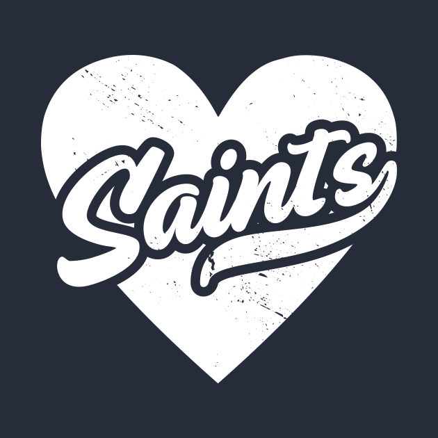 Vintage Saints School Spirit // High School Football Mascot // Go Saints by SLAG_Creative