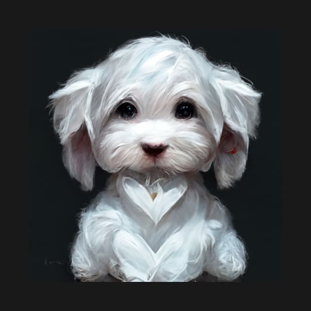 maltese, dog, puppy, lovely, I love animals by AnnaMartaFoley