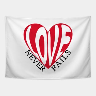 Love Never Fails Tapestry