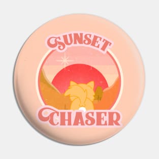 Cat looking at sunset Pin