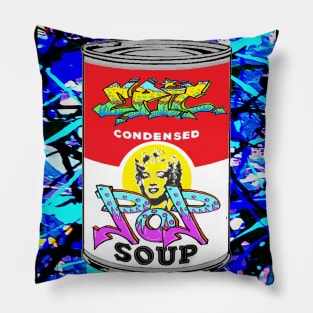 1960s pop art  graffiti mod Pillow