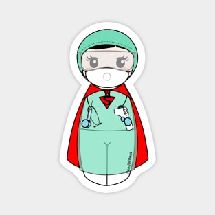 Kokeshi Nurse Superheroine Magnet