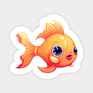 Cute cartoon fish. Magnet