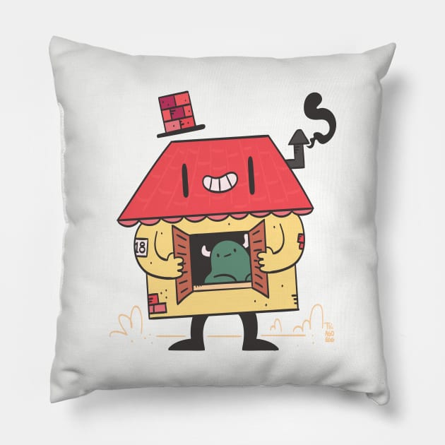 Little house Pillow by thiagoegg