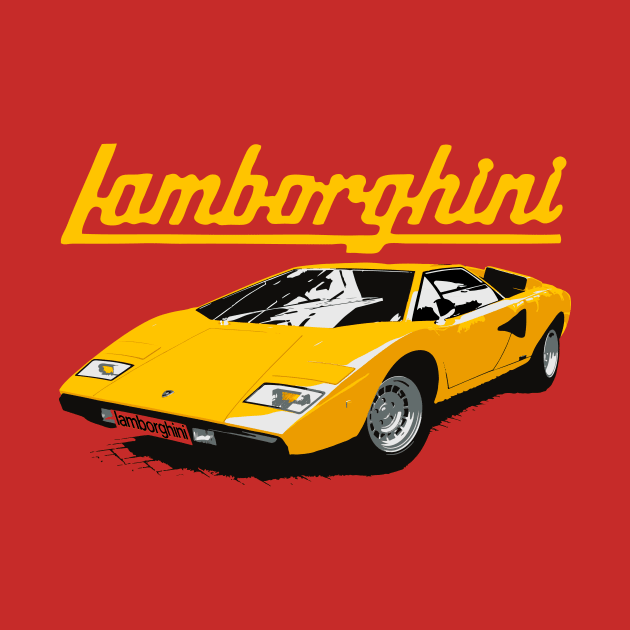 countach shirt by retroracing