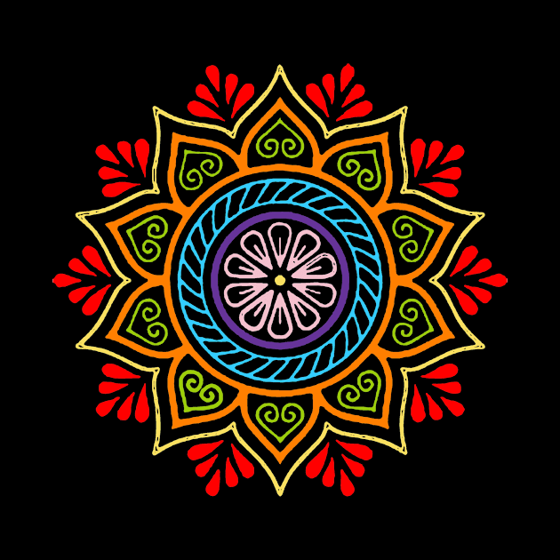 Floral mandala by k&f