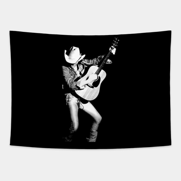 Dwight Yoakam // Vintage Style Design Tapestry by Indanafebry