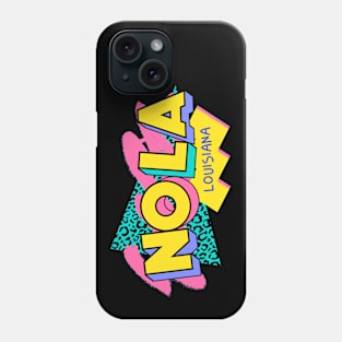 Retro 90s New Orleans NOLA / Rad Memphis Style / 90s Vibes Phone Case