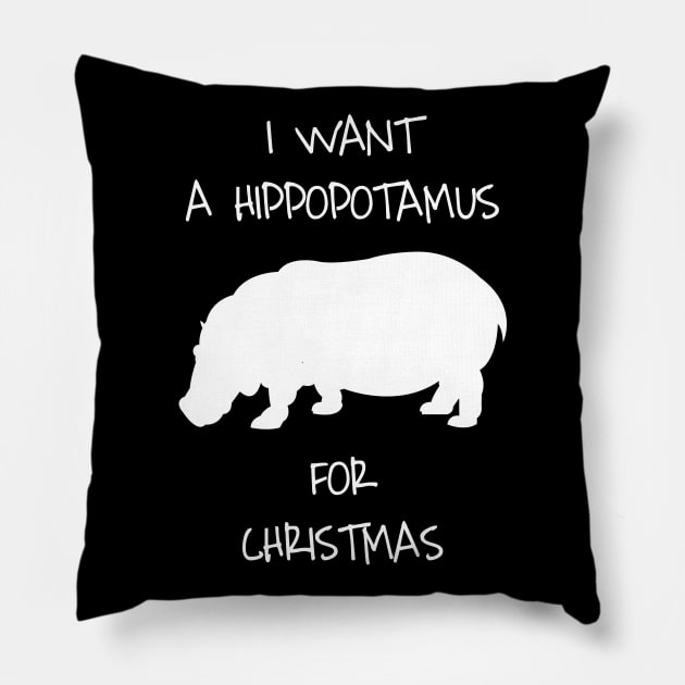 I Want A Hippopotamus For Christmas Animal Costume Pillow by DDJOY Perfect Gift Shirts