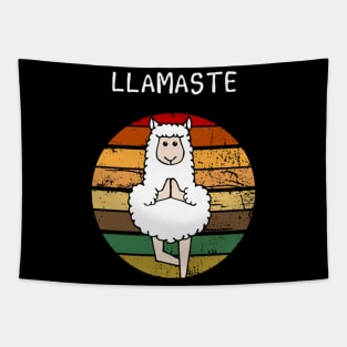 Llamaste Yoga Llama, Fitness Llamas Lover Gift Tapestry