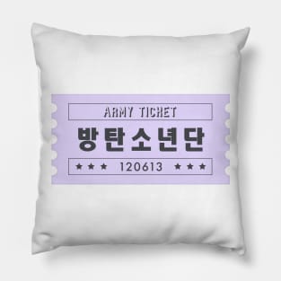 ARMY ticket Pillow