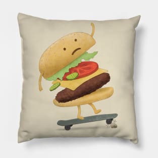 Burger Wipe-Out Pillow
