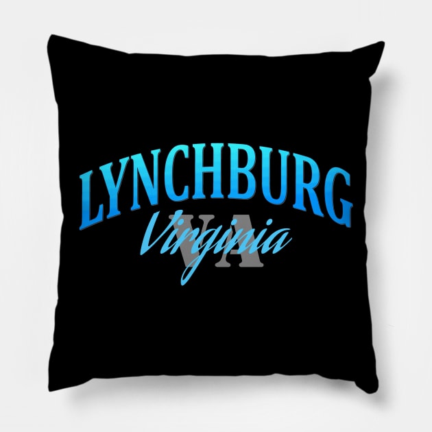 City Pride: Lynchburg, Virginia Pillow by Naves