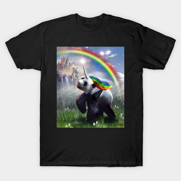 Discover Pandacorn - Awesome Unicorn Panda Rainbow Pandacorn - T-Shirt