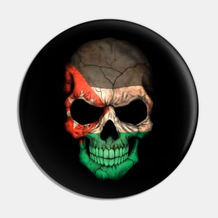 Jordanian Flag Skull Pin