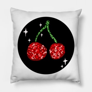 Disco ball cherries Pillow