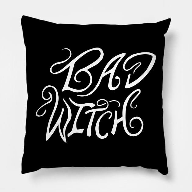The Wizard of Oz "Bad Witch" Handlettered by Elza Kinde Pillow by BumbleBess