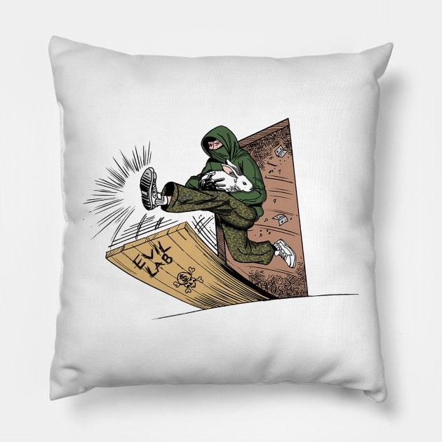 Animal Liberation - Stop Vivisection Pillow by RichieDuprey