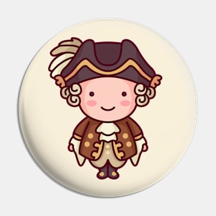 Kawaii King Louis XVI Character Pin