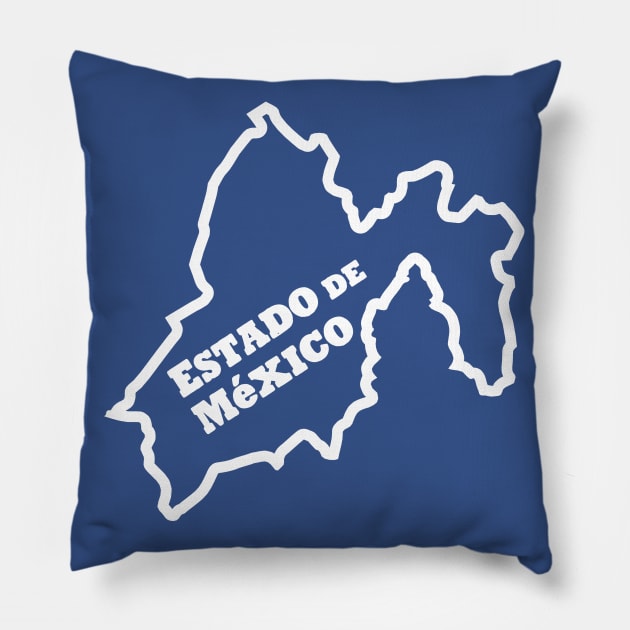 Mexico State Outline Text Pillow by loudestkitten